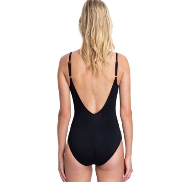 New. Gottex black tummy control swimsuit. Normally $158. Size 10 - Picture 3 of 8